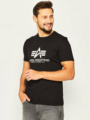 Alpha Industries Majica Basic T-Shirt 100501 Črna Regular Fit