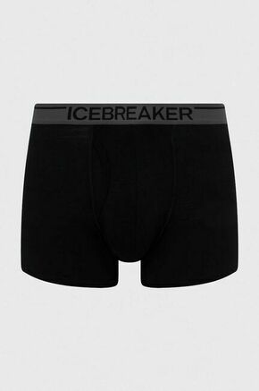 Funkcijsko perilo Icebreaker Anatomica Boxers črna barva