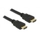 HDMI kabel z mrežno povezavo 0,5m Delock črn, High Speed