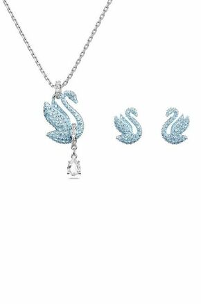 Swarovski Komplet nakita s kristali Charming Iconic Swan 5660597 (uhani