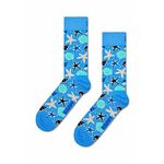 Nogavice Happy Socks Seashells Sock - modra. Nogavice iz kolekcije Happy Socks. Model izdelan iz elastičnega, vzorčastega materiala.