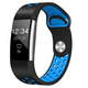 BStrap Fitbit Charge 2 Silicone Sport (Large) pašček, Black/Blue