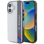 Ovitek BMW BMHCP16S23HTFEG iPhone 16 6.1" grey hardcase Motosport IML Vertical Stripe (BMHCP16S23HTFEG)