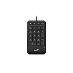 Genius NumPad 125 žični tipkovnica, USB, bela/črna