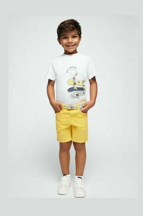 Otroške kratke hlače Mayoral rumena barva - rumena. Otroški kratke hlače iz kolekcije Mayoral