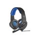 Trust GXT 350 gaming slušalke, 3.5 mm/USB, modra/črna, 108dB/mW/117dB/mW, mikrofon