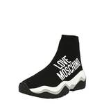 Superge Love Moschino Sneakerd Roller 45 črna barva, JA15564G1G - črna. Superge iz kolekcije Love Moschino. Model izdelan iz tekstilnega materiala. Model s tekstilnim vložkom, ki je udoben za stopalo in omogoča enostavno vzdrževanje čistoče.
