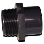 Steinbach PVC prehoden ventilček za lepilno objemko x AG PN 10 / DA 50 x 2" - 1 k.