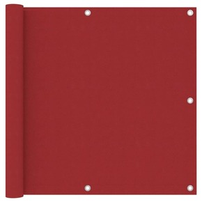 Balkonsko platno rdeče 90x500 cm oksford blago