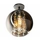 Toolight Steklena zrcalna viseča svetilka s kristali APP599-1C