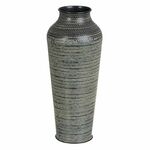 BigBuy Vaza 20 x 20 x 49,5 cm Črni aluminij