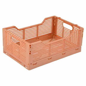 Rožnato-oranžna plastična škatla za shranjevanje 40x30x17 cm – Homéa