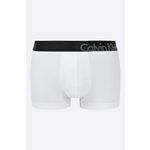 Calvin Klein Underwear boksarice - bela. Ženske boksarice iz kolekcije Calvin Klein Underwear. Model iz gladke, elastične pletenine.