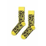 Nogavice Happy Socks Leo rumena barva - rumena. Nogavice iz kolekcije Happy Socks. Model izdelan iz elastičnega, vzorčastega materiala.