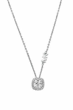Srebrna ogrlica Michael Kors - srebrna. Ogrlica iz kolekcije Michael Kors. Model z okrasnimi elementi