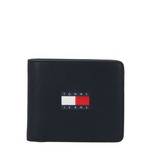 Velika moška denarnica Tommy Jeans Tjm Heritage Leather Cc Wallet AM0AM12082 Dark Night Navy C1G