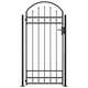 vidaXL Vrata za ograjo zaobljena + 2 stebrička 105x204 cm