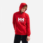 Helly Hansen bluza - rdeča. Mikica s kapuco iz kolekcije Helly Hansen. Model izdelan iz elastične pletenine.