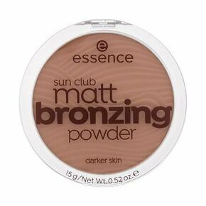 Essence Sun Club Matt Bronzing Powder bronzer 15 g odtenek 02 Sunny