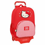 slomart šolski nahrbtnik s kolesi hello kitty spring rdeča (33 x 42 x 14 cm)