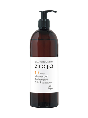 Ziaja Baltic Home Spa Fit 3-v-1 gel za tuširanje in šampon (Shower Gel &amp; Shampoo) 500 ml