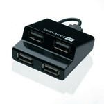 CONNECT IT USB vozlišče 4 vrata STEP - črno