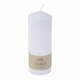 Bela sveča Eco candles by Ego dekor Top, čas gorenja 30 h
