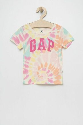 Otroška bombažna kratka majica GAP - pisana. Otroške kratka majica iz kolekcije GAP. Model izdelan iz tanke
