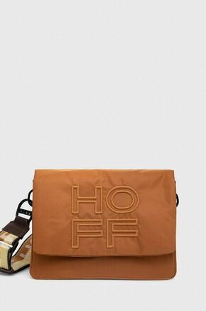Torbica Hoff rjava barva - rjava. Majhna torbica iz kolekcije Hoff. Model na zapenjanje