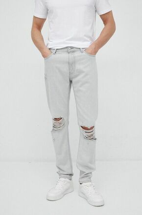 Kavbojke Calvin Klein Jeans moški - siva. Kavbojke iz kolekcije Calvin Klein Jeans v kroju dad