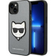 Karl Lagerfeld Karl Lagerfeld Saffiano Choupette Head Patch Case - Ohišje za iPhone 14 Plus (srebrno)