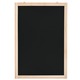 Greatstore Stenska črna tabla iz cedrovine 40x60 cm