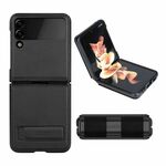 Nillkin usnjen etui qin za samsung galaxy z flip 3 črn