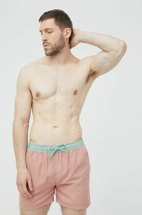 Kratke hlače za kopanje Selected Homme roza barva - roza. Kopalne kratke hlače iz kolekcije Selected Homme. Model izdelan iz udobnega denima.