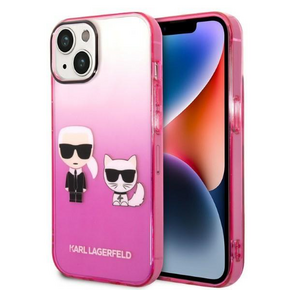 Karl Lagerfeld Klhcp14mtgkcp za iPhone 14 plus gradient roza zaščita - full bodies