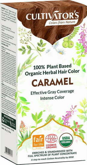 "CULTIVATOR'S Organic Herbal Hair Color - Caramel - 100 g"