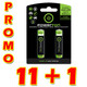 Akumulatorska baterija, AAA (HR03), 1,2 V, 900 mAh, Powerton, škatla, 12x2-pack, PROMO 2-pack 11 1 (22 2 kosov)