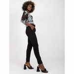 ITALY MODA Ženske hlače z elastičnim pasom GIULIA black DHJ-SP-12787.21X_383610 XL