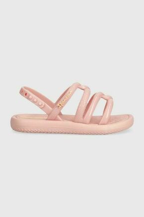 Otroški sandali Ipanema MEU SOL SAND roza barva - roza. Otroški sandali iz kolekcije Ipanema. Model je izdelan iz sintetičnega materiala. Model z mehkim