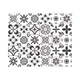 Komplet 24 stenskih nalepk Ambiance Wall Decal Cement Tiles Azulejos Erico, 15 x 15 cm