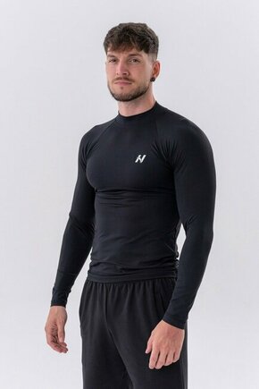 Nebbia Functional T-shirt with Long Sleeves Active Black XL Fitnes majica