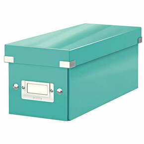 Turkizno modra škatla za shranjevanje s pokrovom Leitz Click&amp;Store