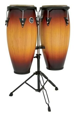 Set conga bobnov City Series Latin Percussion - Set conga bobnov v barvi temnega lesa (LP646NY-DW)