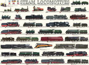 EuroGraphics Parne lokomotive Puzzle 1000 kosov