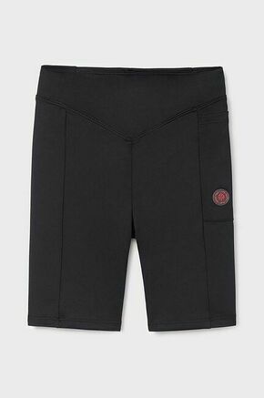 Otroške kratke hlače Mayoral črna barva - črna. Otroški kratke hlače iz kolekcije Mayoral. Model izdelan iz vzorčaste pletenine.
