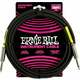 Ernie Ball PVC Straight Straight Inst Cable Črna 4,6 m Ravni - Ravni
