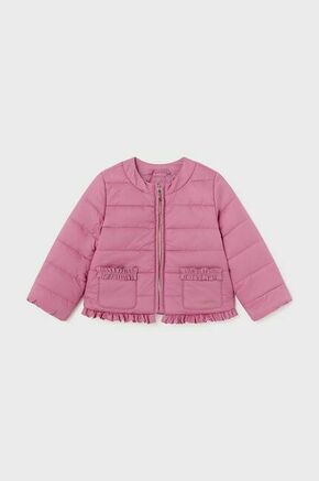 Otroška jakna Mayoral roza barva - roza. Jakna iz kolekcije Mayoral. Delno podložen model