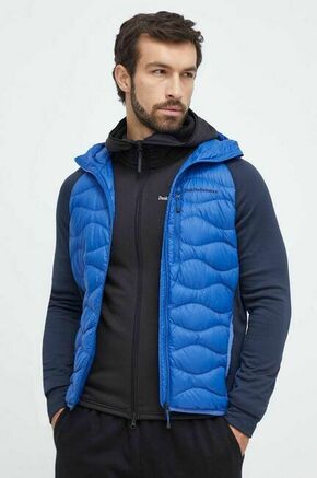Puhasta športna jakna Peak Performance Helium - modra. Puhasta športna jakna iz kolekcije Peak Performance. Delno podložen model
