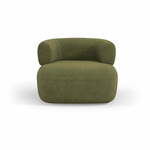 Zelen fotelj iz tkanine bouclé Jenny – Micadoni Home