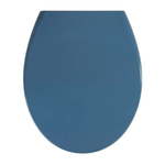 Temno modra WC deska z enostavnim zapiranjem Wenko Samos, 44,5 x 37,5 cm